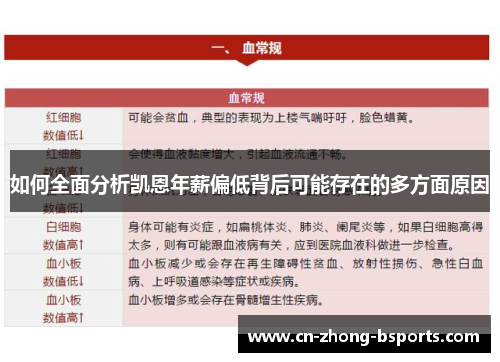 如何全面分析凯恩年薪偏低背后可能存在的多方面原因